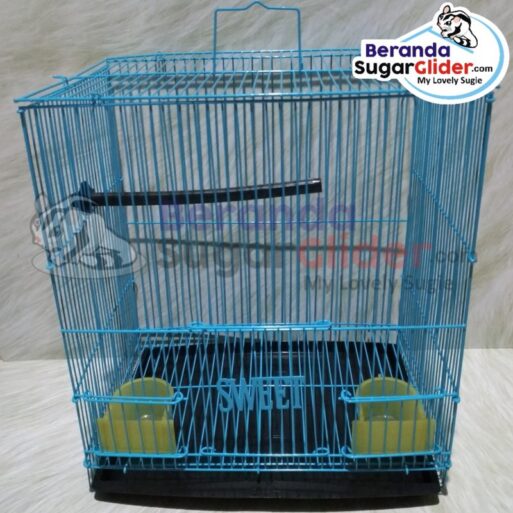 Kandang Besi Lipat Sweet Warna Biru Ukuran Kecil Small Size S Hewan Peliharaan Joey Sugar Glider SG Bajing Kelapa Burung Gecko Guinea Pig Hamster Marmut Tupai Terbang