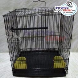 Kandang Besi Lipat Sweet Warna Hitam Ukuran Kecil Small Size S Hewan Peliharaan Joey Sugar Glider SG Bajing Kelapa Burung Gecko Guinea Pig Hamster Marmut Tupai Terbang