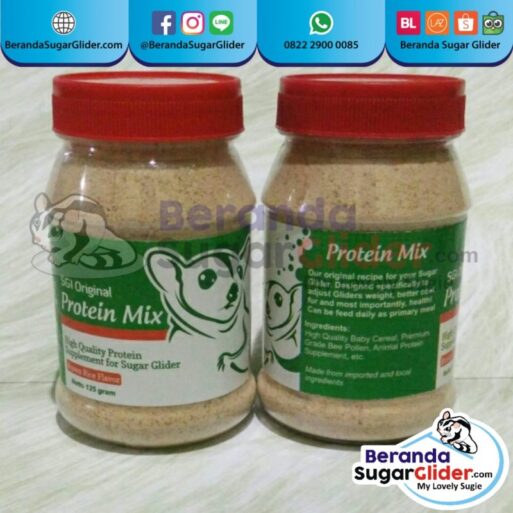 Protein Mix Beras Merah Makanan Hewan Peliharaan Kecil Sugar Glider SG Bajing Kelapa Landak Mini Tupai Terbang Mamalia