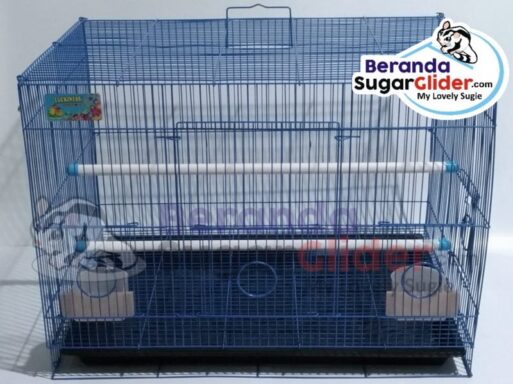 Kandang Besi Lipat Luckiness Biru Tua Ukuran Besar Big Large Size L Hewan Peliharaan Joey Sugar Glider SG Bajing Kelapa Burung Guinea Pig Iguana Landak Mini Marmut Musang Otter Tupai Terbang