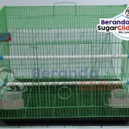 Kandang Besi Lipat Luckiness Hijau Ukuran Besar Big Large Size L Hewan Peliharaan Joey Sugar Glider SG Bajing Kelapa Burung Guinea Pig Iguana Landak Mini Marmut Musang Otter Tupai Terbang