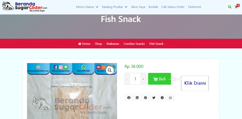 Klik Tombol Beli Di Single Page
