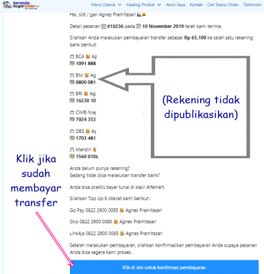 Pesanan Berhasil Dibuat
